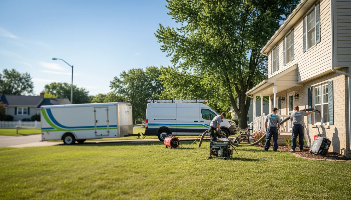 Flooded Basement Restoration And Cleanup With Repair in Hebron, IN near me